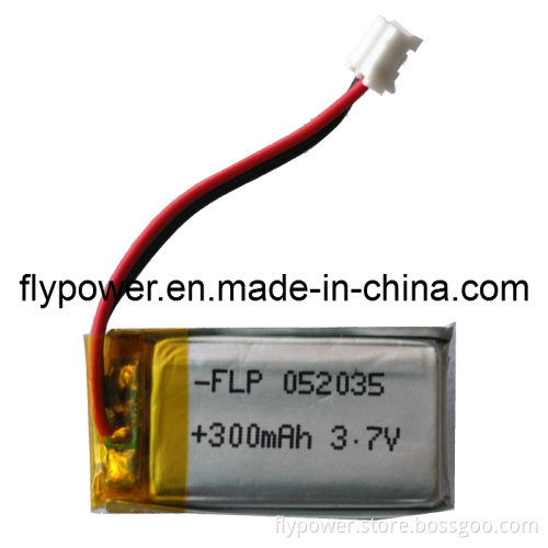 3.7V 300mAh Lithium Ion Polymer Battery Pack (1S1P of FLP-502035)
